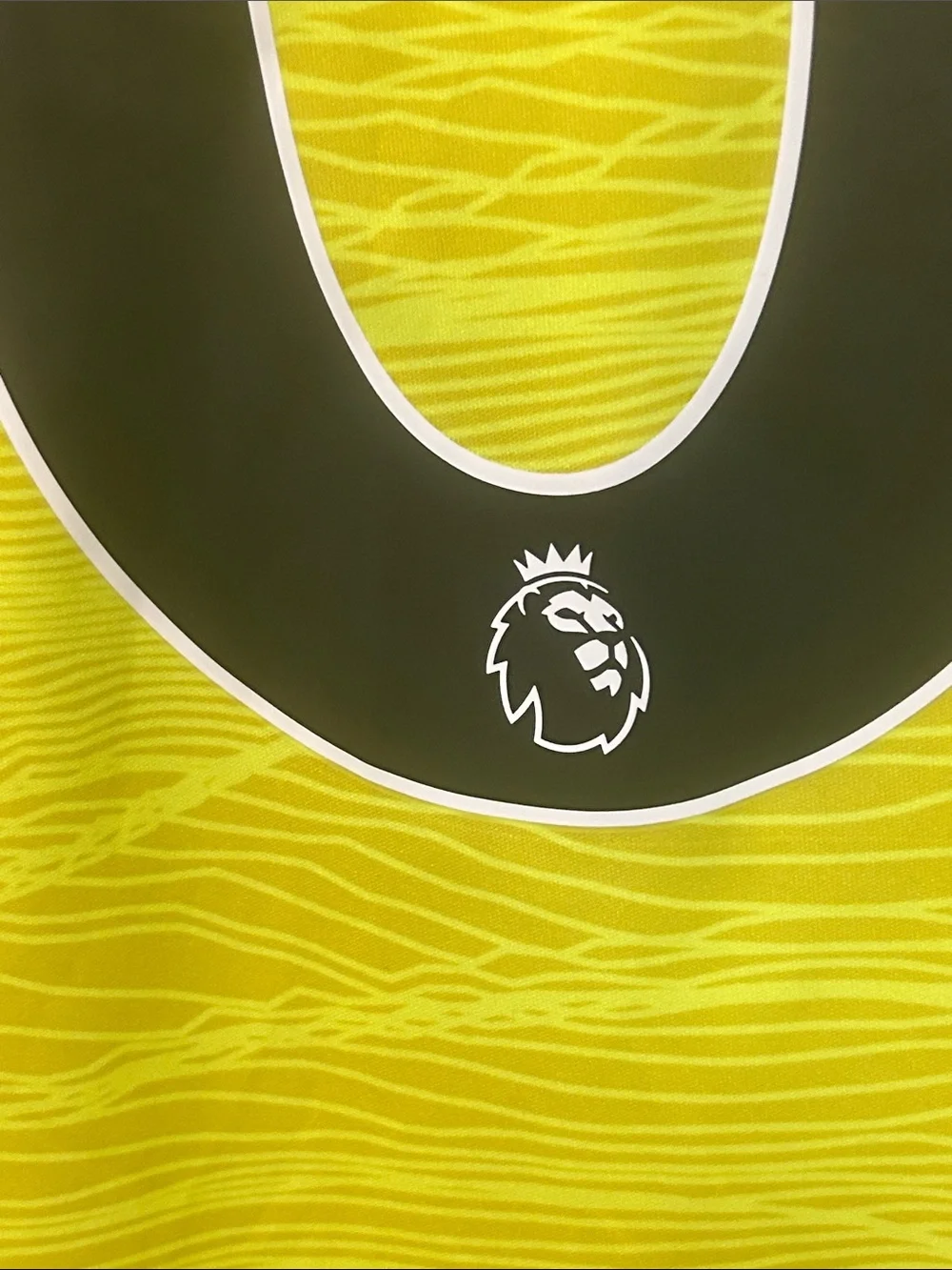 adidas Neon Yellow and Black Manchester United Goalkeeper Jersey; Goalie shirt